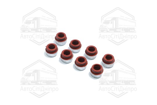 Сальник клапана 2101 (8шт.червоний)(вир-во Украина)