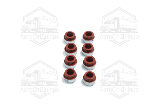 Сальник клапана 2101 (8шт.червоний)(вир-во Украина)