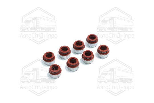 Сальник клапана 2101 (8шт.червоний)(вир-во Украина)