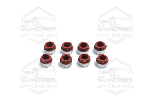 Сальник клапана 2101 (8шт.червоний)(вир-во Украина)