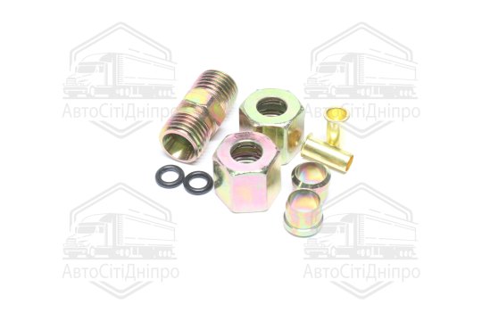 Р/к трубки гальмівної (Dвнут.=8мм, М14х1,5) (1штуцер,2гайки,2втулки,2шайби) <ДК>