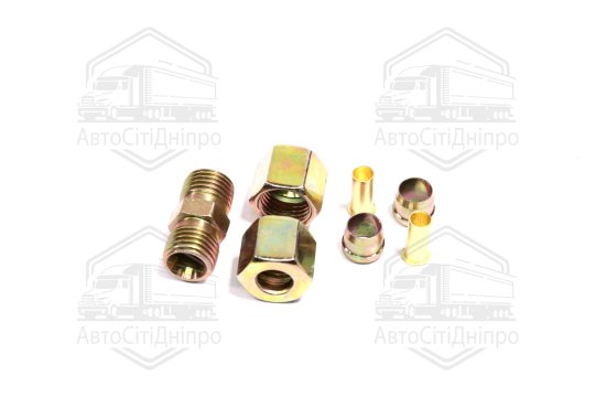 Р/к трубки гальмівної (Dвнут.=8мм, М14х1,5) (1штуцер,2гайки,2втулки,2шайби) <ДК>