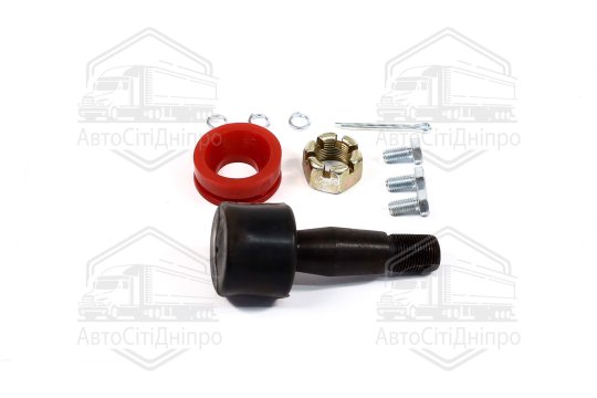 Р/к тяги рульової ЗІЛ 130,131,ГАЗ 66,3308,ПАЗ 672 (палець чорний в чорному поліуретані, повний) <ДК>