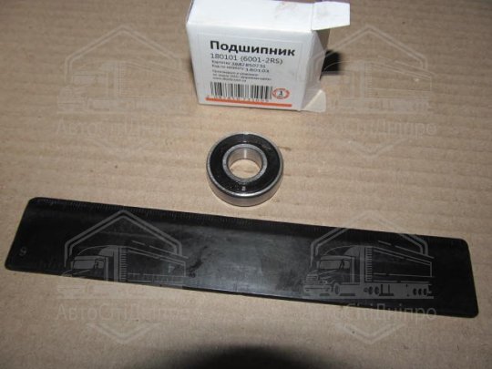 Підшипник 180101 (6001-2RS) <ДК>