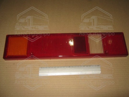 Скло ліхтаря заднього ГАЗ 3302 (з білим вузьким склом) <ДК>