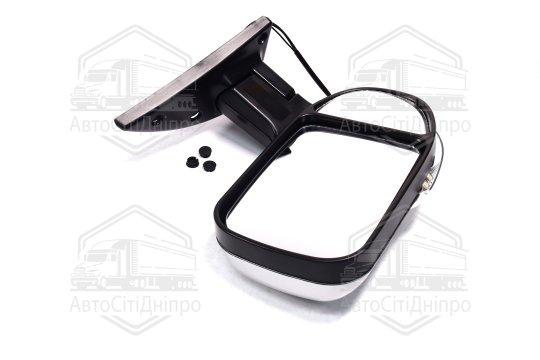 Дзеркало бокове ГАЗ 3302 нов. зраз. з поворот. лів. сріблястий <ДК>