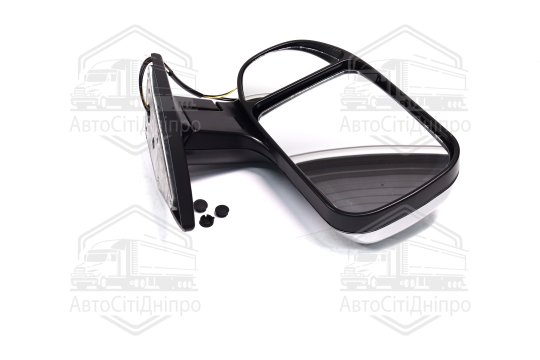 Дзеркало бокове ГАЗ 3302 нов. зраз. з поворот. лів. сріблястий <ДК>