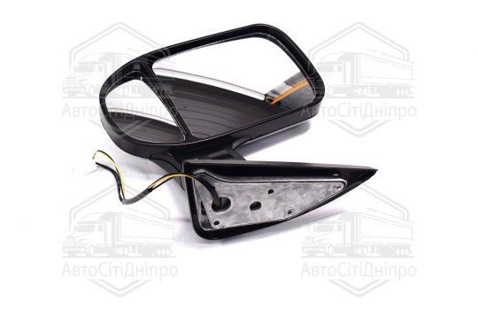 Дзеркало бокове ГАЗ 3302 нов. зраз. з поворот. лів. сріблястий <ДК>