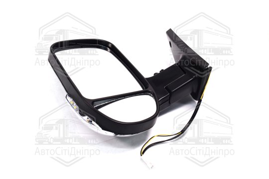 Дзеркало бокове ГАЗ 3302 нов. зраз. з поворот. лів. сріблястий <ДК>