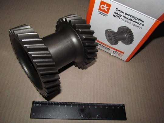 Блок шестерень валу промеж. КПП УАЗ 469(31512),452,3160 (нов. зр.) <ДК>