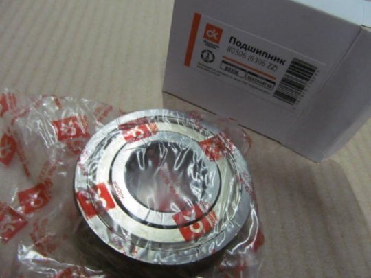 Підшипник 80306 (6306 ZZ) <ДК>