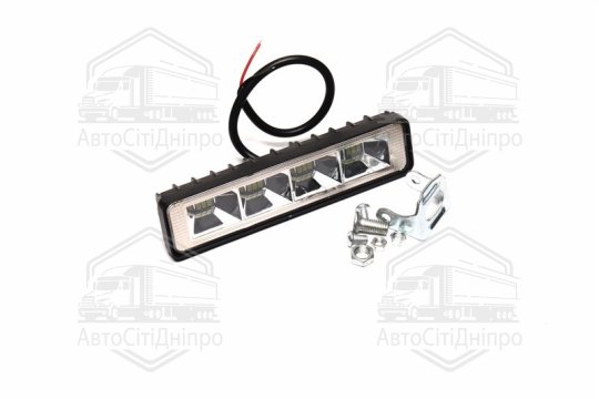 Фара LED прямокутна 72W (24 діода) (14.5 см х 3.5 см) <ДК>