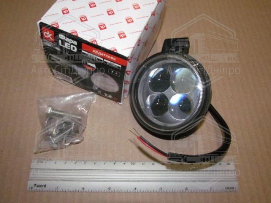 Фара LED кругла 12W, 4 лампи, вузький промінь <ДК>
