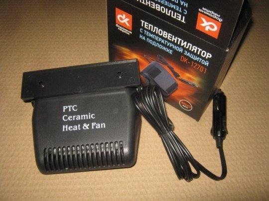 Тепловентилятор на підложці 12V, 150Вт, з темпер. захистом <ДК>