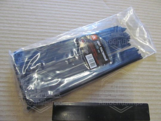 Хомут пластиковий 2.5х200мм. чорний 100шт./уп. <ДК>