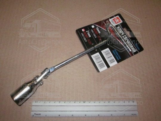 Ключ свічковий, цільна мет. ручка 21 мм <ДК>