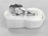 Трос буксирувальний 5т. стрічка 50мм. 5м. С гак, білий <ДК>