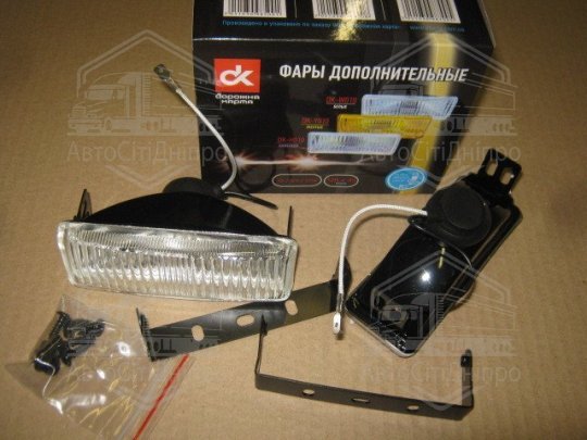 Фари додаткові білі, H3/12V/55W, 128*45mm <ДК>