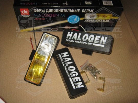 Фари додаткові білі halogen M, H3/12V/55W, 172*60mm <ДК>