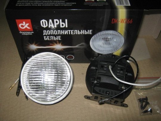 Фари додаткові білі, H3/12V/55W, D=90mm <ДК>