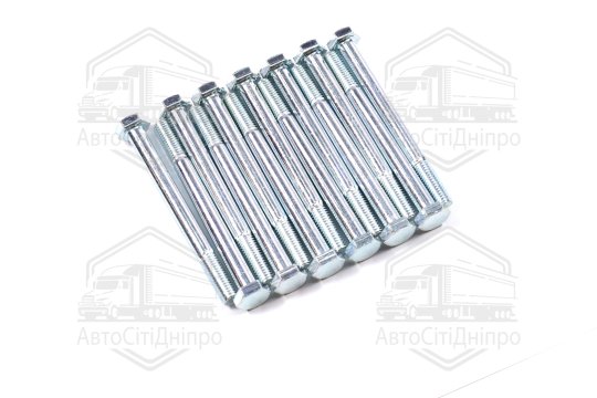 Болт М10х110х1,5 шестигранний (1кг=1 компл) 5,8 DIN 931 (часткове різьблення) оцинк. білий