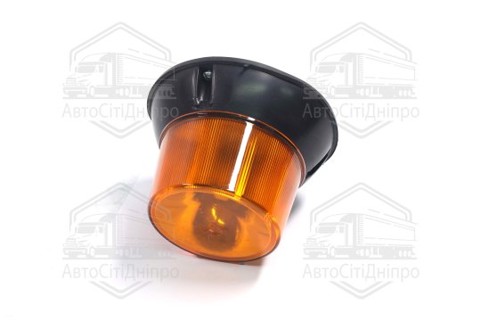 Маяк проблисковий помаранчевий LED, 12 / 24V, 150 * 104,5mm, 1 режим, гвинти М6 (Руслан-Комплект)
