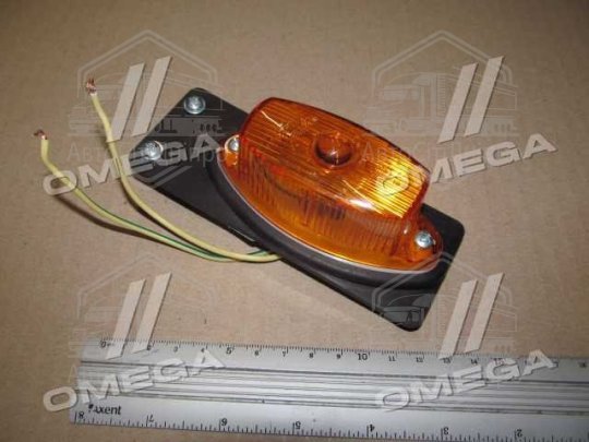 Ліхтар габаритний бічний, помаранчевий, на гумовій пластині, б/л, 135х50х46 (Руслан-Комплект)