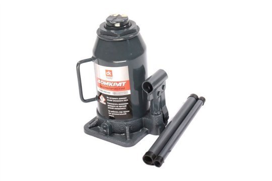 Домкрат гідравлічний 20т (H=245/455, сірий) <ДК>