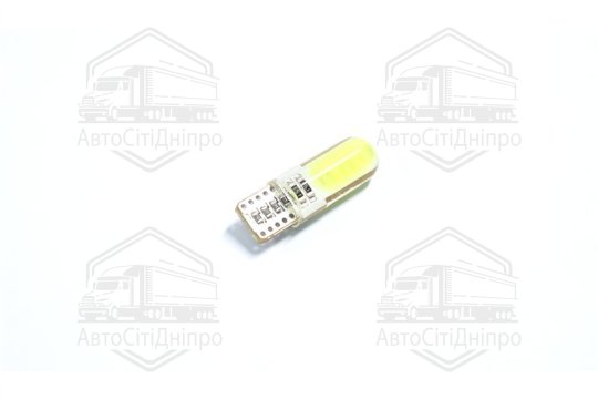 Лампа LED б/ц габарит,панель приладiв, салон 12V T10 (W5W) W2.1x9.5D 2COB WHITE (TEMPEST)