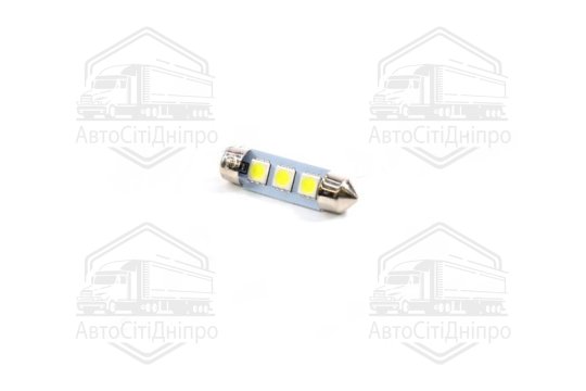 Лампа LED софітна C5W 24V T11x39-S8.5 (3 SMD size505, білий) TEMPEST