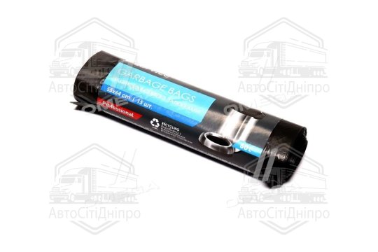 Пакети для смiття чорн. 55*64 HD, п/е з затяжкою 60л/15шт., PRO SERVICE