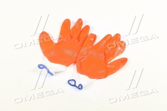 Рукавички робочі прогумовані нейлон підвищеної міцності <ДК>