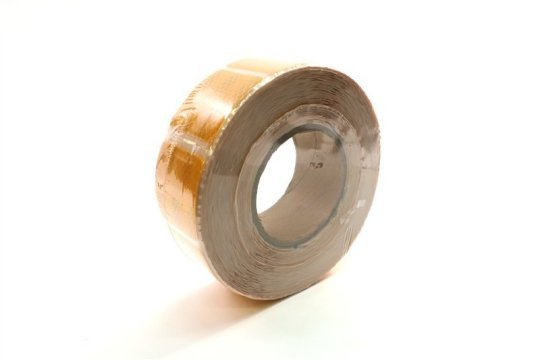 Стрічка світловідбиваюча 30м * 50мм (жовта, наліпка) TEMPEST