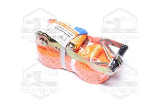 Стяжка вантажу, 3t. 50mm.x14m. (0.5 + 13.5) пластик. ручка STANDARD <ДК>