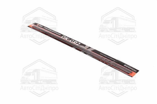 Гумка склоочисника 800 мм (компл. 2 шт., мет. напрямна) <ДК>