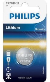 Елемент живлення CR2016/01B (батарейка, 1 шт.) PHILIPS