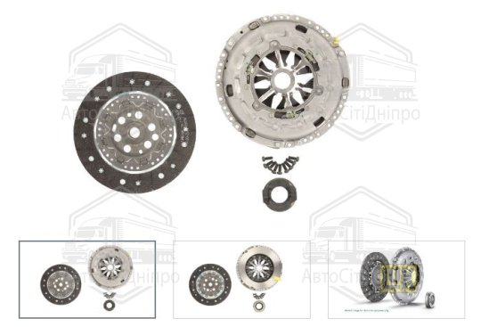 Комплект зчеплення VW (з болтами: так, 230мм) (вир-во Luk)
