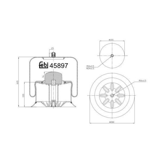 Пневморесора 45897 (вир-во Febi)