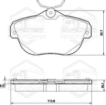 Колодка гальм. диск. HONDA CR-V задн. (вир-во ABS)