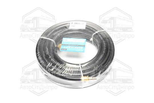 Шланг гумовий повітряний армований 20 атм 8x15мм, 10м із швидкороз'ємом (AIRKRAFT)