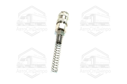 З'єднувач пневматичний d5.5 D8 з затискною гайкою-куплунг прямий мама сталь (AIRKRAFT)