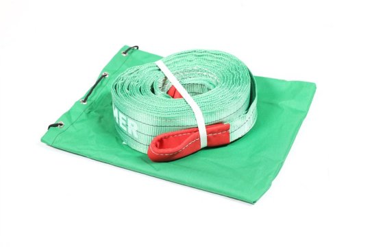 Трос буксирувальний 25т. стрічка 90мм. 6м., зелений <Armer>