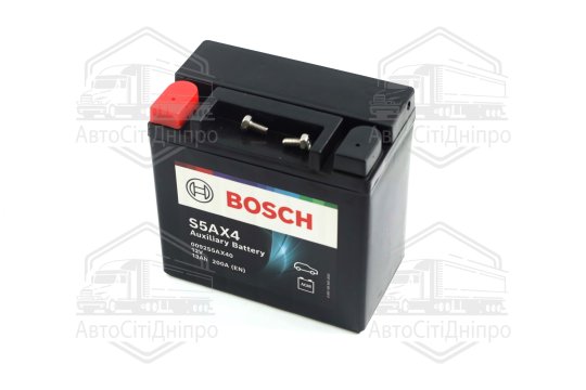 Акумулятор 13Ah-12v BOSCH AGM AUXILIARY (S5AX4) (150x87x145),L,EN200