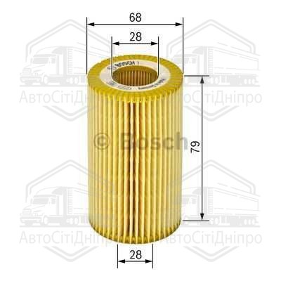 Фільтр масляний двигуна BMW 3 (E46), 5 (E39) (вир-во Bosch)