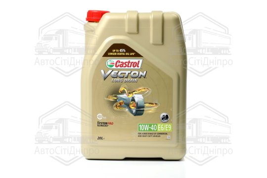 Олива моторна Castrol VECTON LONG DRAIN 10W-40 E6/E9 (Каністра 20л)