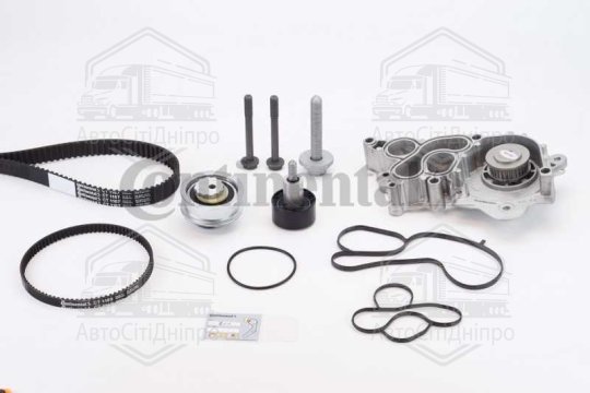 Водяний насос + комплект ременя ГРМ SKODA OCTAVIA III 1.4 TSI 08/14 (Вир-во Contitech)