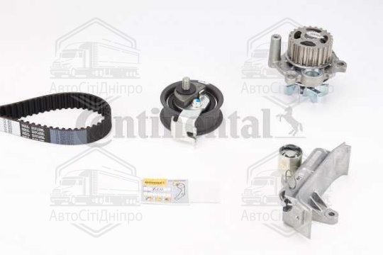Водяний насос + комплект ременя ГРМ SKODA OCTAVIA I (1U2) 1.8 09/96-09/04 (Вир-во Contitech)