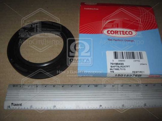 Сальник двигуна FRONT FORD TRANSIT 2.5D/TD/DI BAPTSLRDX7 66.7X85.7X10 TFE (вир-во Corteco)