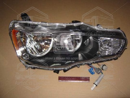 Фара пра. MITSUBISHI LANCER X  06.07- (ви-во DEPO)