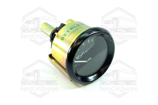 Покажчик тиску масла КАМАЗ, ГАЗ, МАЗ, КРАЗ електричний 24В (DETALKA)